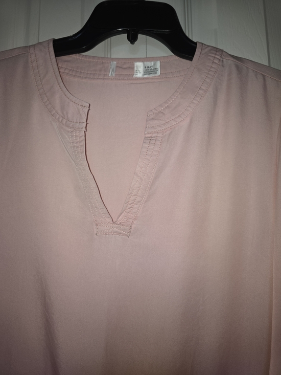 Tops - Light Pink V-Neck Tunic Top